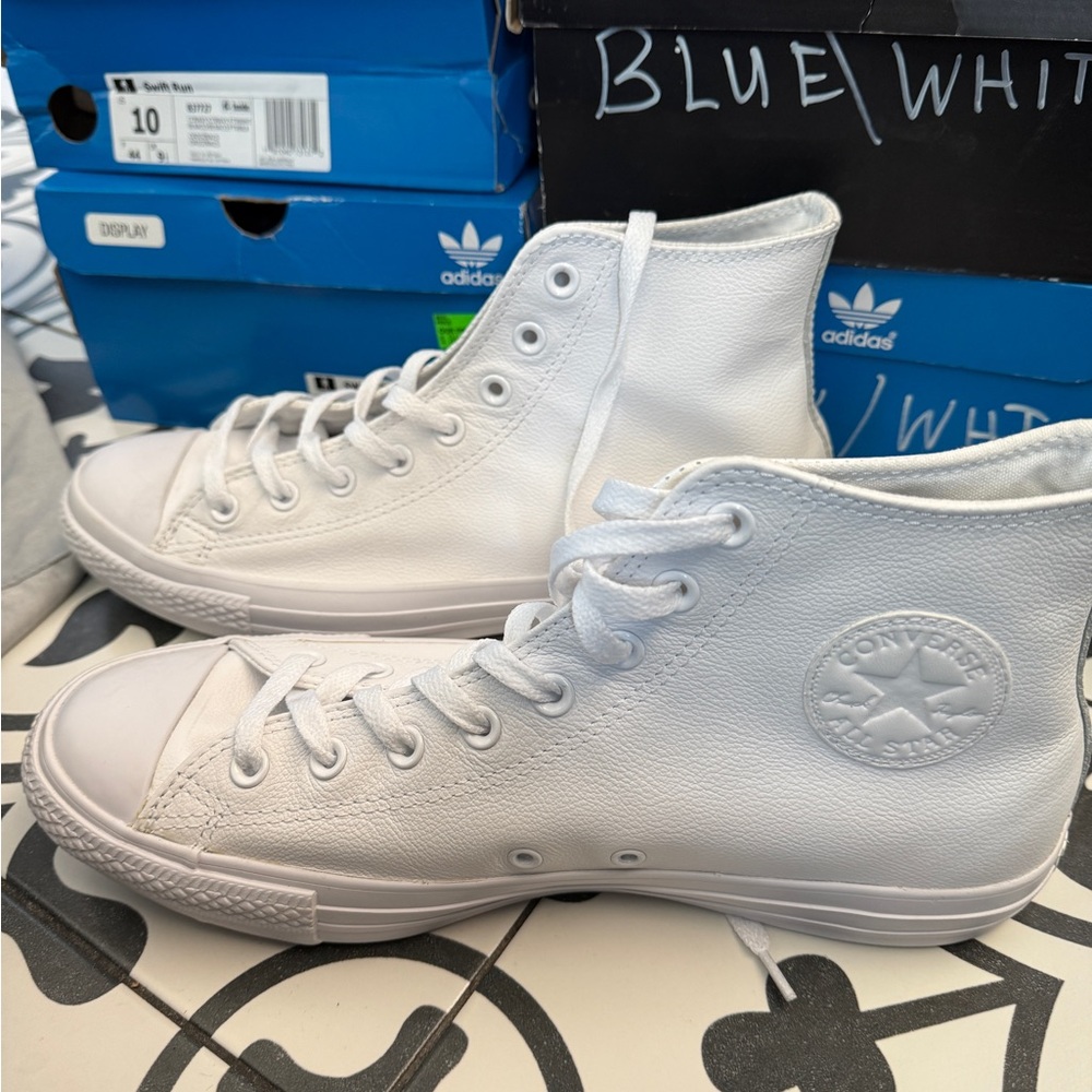 Converse White High-Top Athletic Shoes